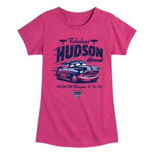 Girls' - Cars -  Fitted Short Sleeve Graphic T-Shirt - 1 of 4