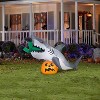 Gemmy Animated Halloween Inflatable Shark Snack Scene , 4 ft Tall, Multi - 2 of 4