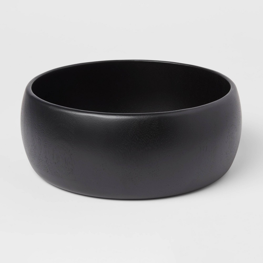 Photos - Other kitchen utensils 118oz Acacia Modern Serving Bowl Black - Threshold™