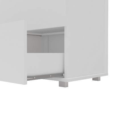 Madison White Modern 2 Drawer Nightstand