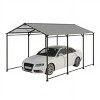 10×15 FT Heavy-Duty Metal Carport with Galvanized Steel Roof And Frame,Outdoor Car Shelter Garage Canopy-Maison Boucle - 4 of 4
