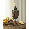 Vintiquewise Wooden Wine Goblet Shaped Vintage Decorative Single Bottle Wine Holder - 3 of 4