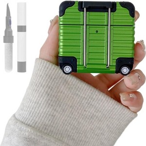 HTUTWOO for AirPods 4 Case,Fashion Cute Funny Suitcase Design Sturdy Shockproof Earphone Protect Case with Safety Lock for Women Men - 1 of 4