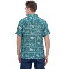 LA LEELA Men's Hawaiian Shirts Short Sleeve Button Down Shirt Mens Casual Patriotic Shirts Vacation Beach Summer Party Shirts for Men - 3 of 4