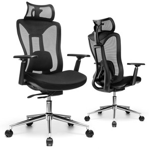 SUGIFT Mesh Office Chair Ergonomic Task Chair with Adjustable Headrest, 3D Adjustable Armrests & Lumbar Support - 1 of 4