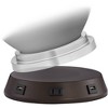360 Lighting Mid Century Modern Table Lamp with USB and AC Power Outlet Workstation Charging Base 30" Tall White Ceramic Drum Shade Bedroom - 3 of 4