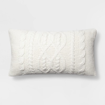 Oversized Cable Knit Chenille Throw Pillow - Threshold&#153;