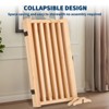 Wooden Freestanding Pet Gate, Dog Fence for Stairs or Doorways, 3/4 Panels Step Over Fence with Support Feet for Hallway, 3 Panel H:24” - 4 of 4
