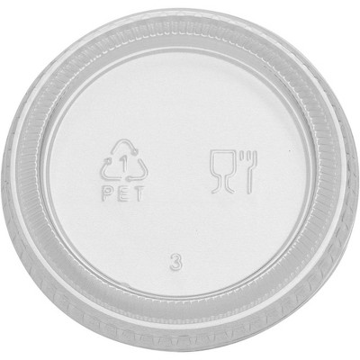 Dixie Portion Cup Lids By Gp Pro - Pete Plastic - 24 / Carton - 100 Per ...