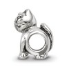 Black Bow Jewelry Sterling Silver Cute Kitten Bead Charm - 2 of 4