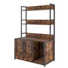 Bella Depot 52''H Large Cat Litter Box Enclosure With Shelf Storage, Hidden Cat Washroom Furniture - 4 of 4