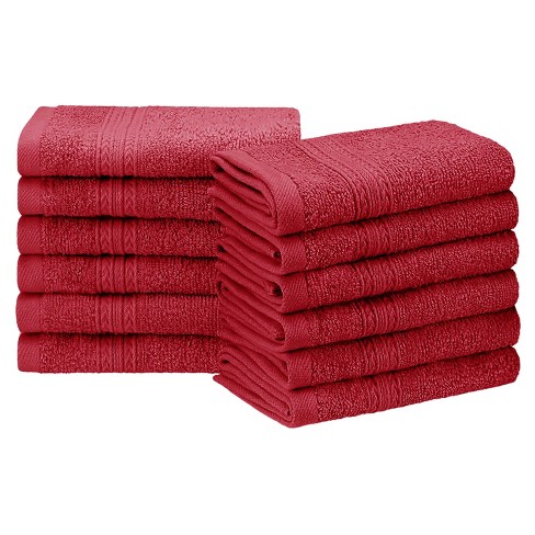 Cranberry colored bath discount towels