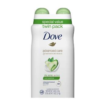 Dove Beauty go Fresh Cool Essentials 48-Hour Antiperspirant & Deodorant Spray Twin Pack - 3.8oz/2ct