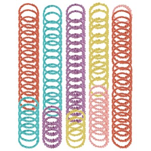 Unique Bargains Women's Fashion Elegant Lace Hair Ropes 100pcs - 1 of 3