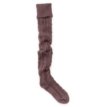 MUK LUKS Women's Cable Knit Over the Knee Socks
