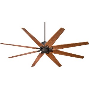 72" Casa Vieja Predator Rustic Farmhouse Indoor Outdoor Ceiling Fan with Remote Control English Bronze Cherry Damp Rated for Patio Exterior House Home - 1 of 4