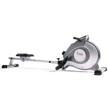 Sunny Health & Fitness Magnetic Rowing Machine - Silver