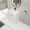 GDFStudio Veromca Modern Textured Freestanding Bathroom Vanity with Resin Sink, Adjusted Shelf and Mental Handle - 2 of 4