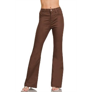 Women's High Rise Bootcut Colored Denim Jeans - ZENANA - 1 of 1