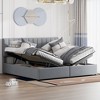NicBex Twin/King Size Linen Tufted Upholstered Platform Bed Frame with Lift Up Storage,Wood Slats Support,No Box Spring Needed,Easy Assembly - 2 of 4