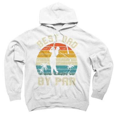 Adult Design By Humans Best Dad By Par Tropical Golf By  Pullover Hoodie