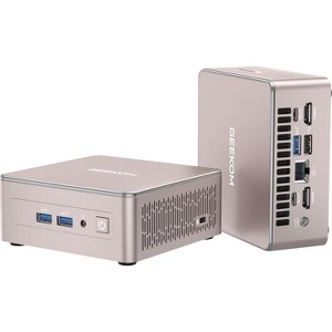 GEEKOM A5 Mini PC, AMD Ryzen 7 5825U 16GB DDR4&512GB M.2 PCIe NVMe SSD Vega 8 Graphics Windows 11 Pro Support 8K UHD/Wi-Fi 6/Bluetooth 5.2/USB 3.2 - 1 of 4