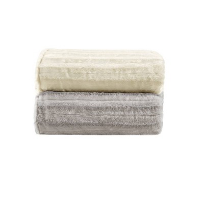60 X 70 York Faux Fur 12lb Weighted Throw Blanket With Removable