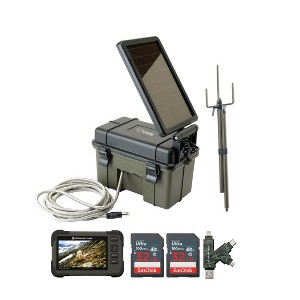 Stealth Cam Trail Camera Mount Stick with Solar Battery Pack Card Viewer 32GB Memory Cards and Card Reader - 1 of 4