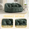 CAVINAS Chenille Bean Bag Chair for Adults and Kids,Lazy Floor Sofa Chair with Foam,Cozy Lounge Chair for Living Room - 4 of 4