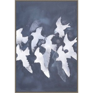 23" x 33" Fades into Light by Design Fabrikken Framed Canvas Wall Art Print - Amanti Art: Modern Decor, Animal Lithograph - 1 of 4