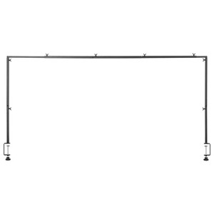 VEVOR Over The Table Rod Stand with Clamps, 13"-42" Tall & 28"-98" Length Adjustable, Metal Table Arch Stand, Tabletop Balloon Arch Frame, Black - 1 of 4