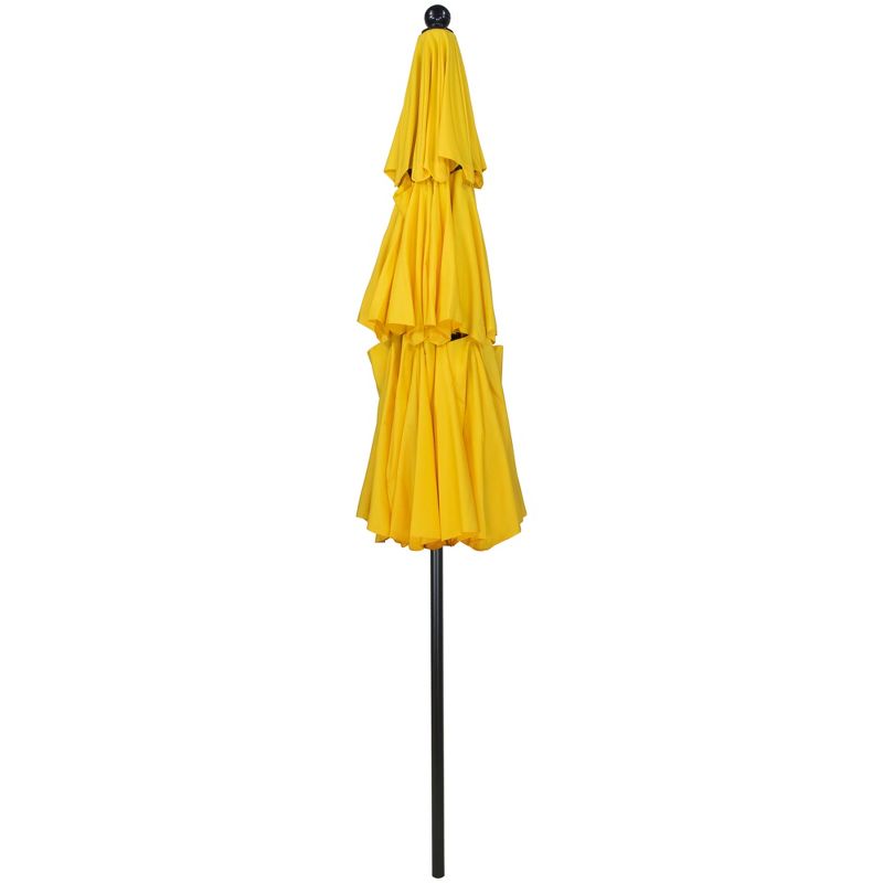 Northlight 9.75ft Outdoor Patio Market Umbrella with Hand Crank and Tilt, Yellow, 4 of 7