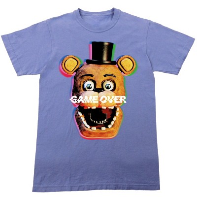 Five Nights At Freddy's Game Over Men's Cradle Pink Crew Neck Short Sleeve T-shirt