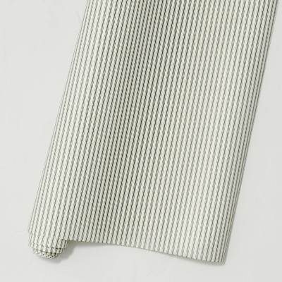 Ticking Stripe Premium Gift Wrap Green/Cream - Hearth & Hand™ with Magnolia