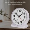 Aoibox Silent Backlight Alarm Clock with Ascending Alarm, Snooze, Easy to Read Large Numbers,No Ticking,Light Sensor,Ideal for Seniors&Vision Impaired - 4 of 4