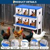 Chicken Nesting Box, 6 Compartment Galvanized Steel Chicken Laying Boxes, Easy Egg Collection for Chicken Coop, Backyard, Farms - 2 of 4