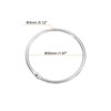 Unique Bargains Carbon Steel Loose Leaf Binder Snap Shower Curtain Rings 15 Pcs - 2 of 4