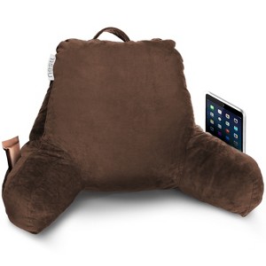 Nestl Memory Foam Reading Pillow, Reading & Bed Rest Pillow, Back Pillow with Pockets - 1 of 4