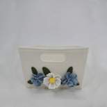1ct Floral Felt basket Cream - Spritz™