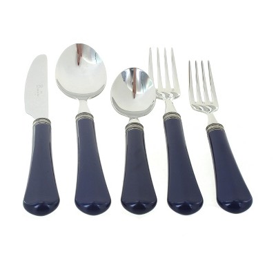 Blue Rose Polish Pottery Guilietta 5 PC Flatware Set - 4 Settings