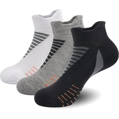 SERISIMPLE Women Low Cut Performance Cotton Viscose Bamboo Socks Athletic Cushion Compression Socks 3 Pairs