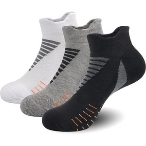 SERISIMPLE Women Low Cut Performance Cotton Viscose Bamboo Socks Athletic Cushion Compression Socks 3 Pairs - 1 of 4