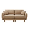 GDFStudio Serena Modern 78'' Boucle Uphostered Sectional Loveseat with Thick Cushions - 4 of 4