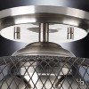Urban Ambiance Luxury Vintage Ceiling Fixture,  10.25"H x 16"W,  Brushed Nickel Finish, UHP2732 - 4 of 4