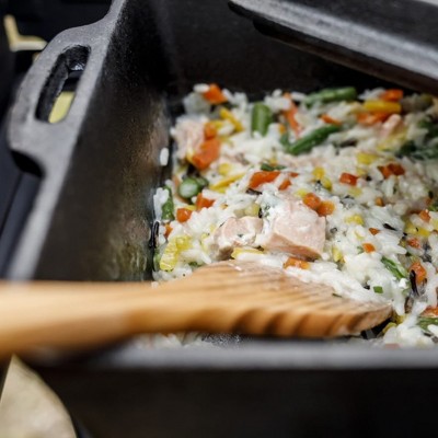Large Cast Iron Loaf Pan with Lid and Handles