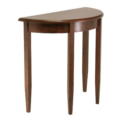 Photo 1 of Concord Half Moon Accent Table - Antique Walnut - Winsome