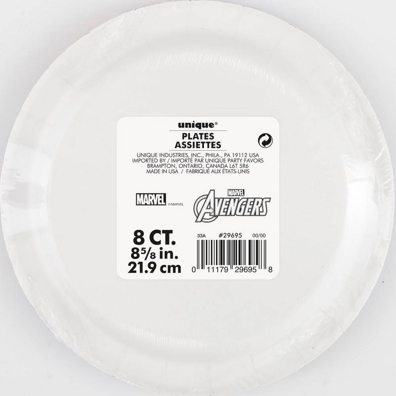 8ct Black Panther Paper Plates, 3 of 4