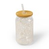 16 fl oz Glass Tumbler Floral - Bullseye's Playground™ - 2 of 3