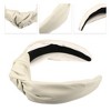 Unique Bargains Cross Knotted PU Leather Non-slip Fashion Wide Headband 1 Pc - 3 of 4