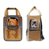 Unique Bargains Pet Carrier Portable Backpack for Cats and Small Dogs 11.81"x8.27"x16.14" Orange - 4 of 4